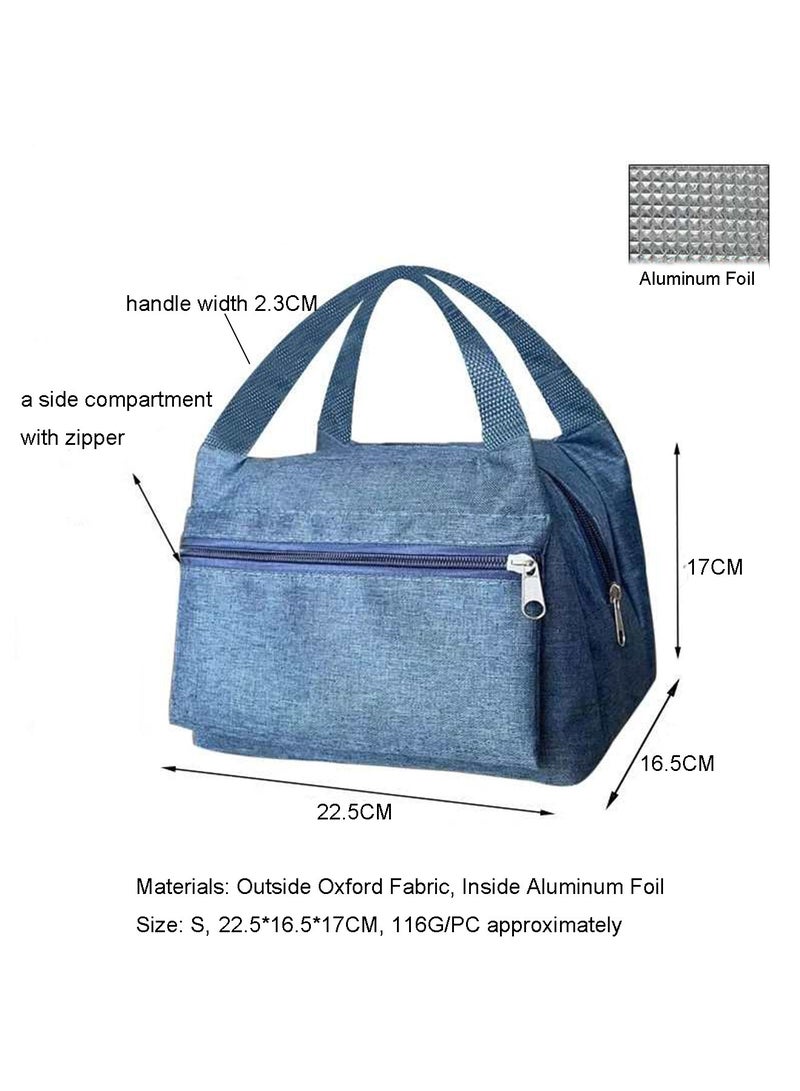 DB Innov. Lunch Bag, Insulated Lunch Bag for Kids Adult Women Men, Reusable Size S 22.5*16.5*17CM Capacity Lunch Tote Bags, Leakproof Food Lunch Containers, Thermal Cooler Bag for Work Travel Outdoor School Picnic, 4 colors. - Image 2