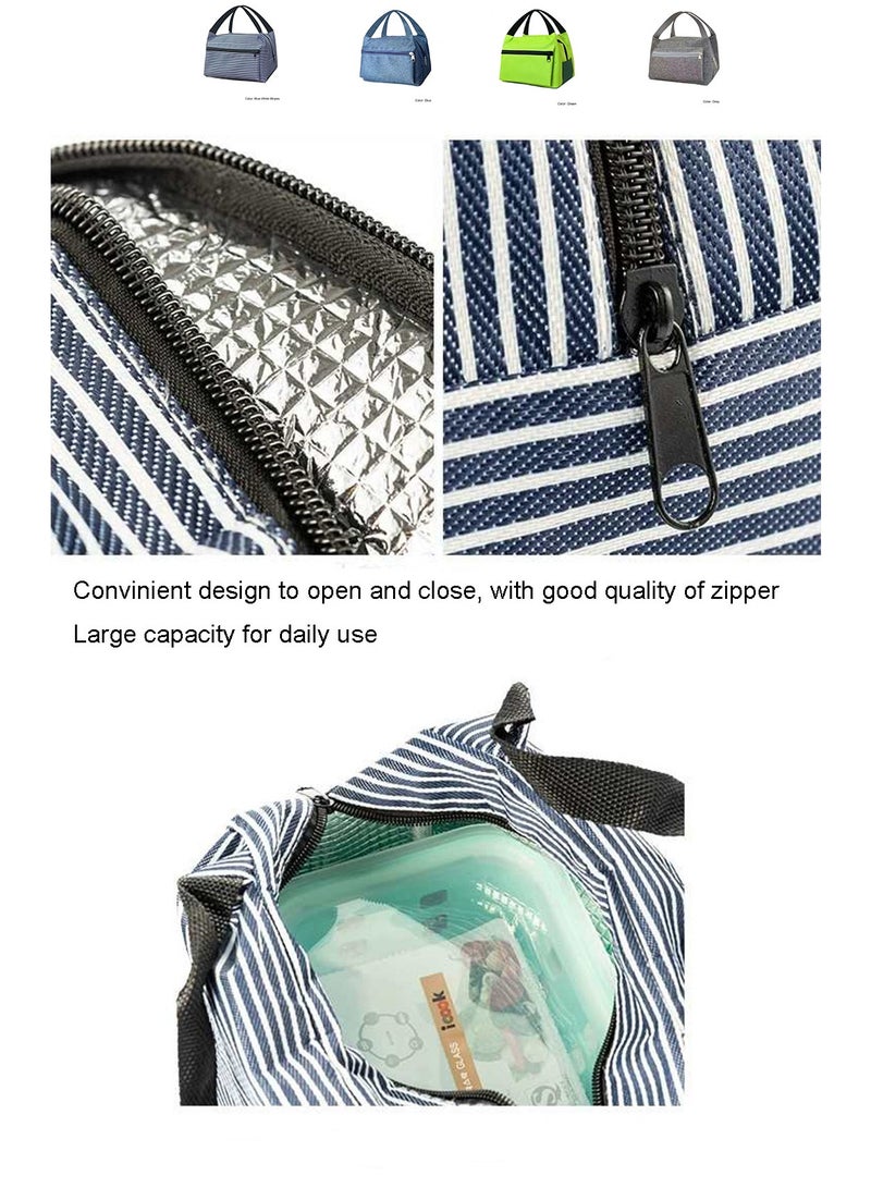 DB Innov. Lunch Bag, Insulated Lunch Bag for Kids Adult Women Men, Reusable Size S 22.5*16.5*17CM Capacity Lunch Tote Bags, Leakproof Food Lunch Containers, Thermal Cooler Bag for Work Travel Outdoor School Picnic, 4 colors. - Image 4