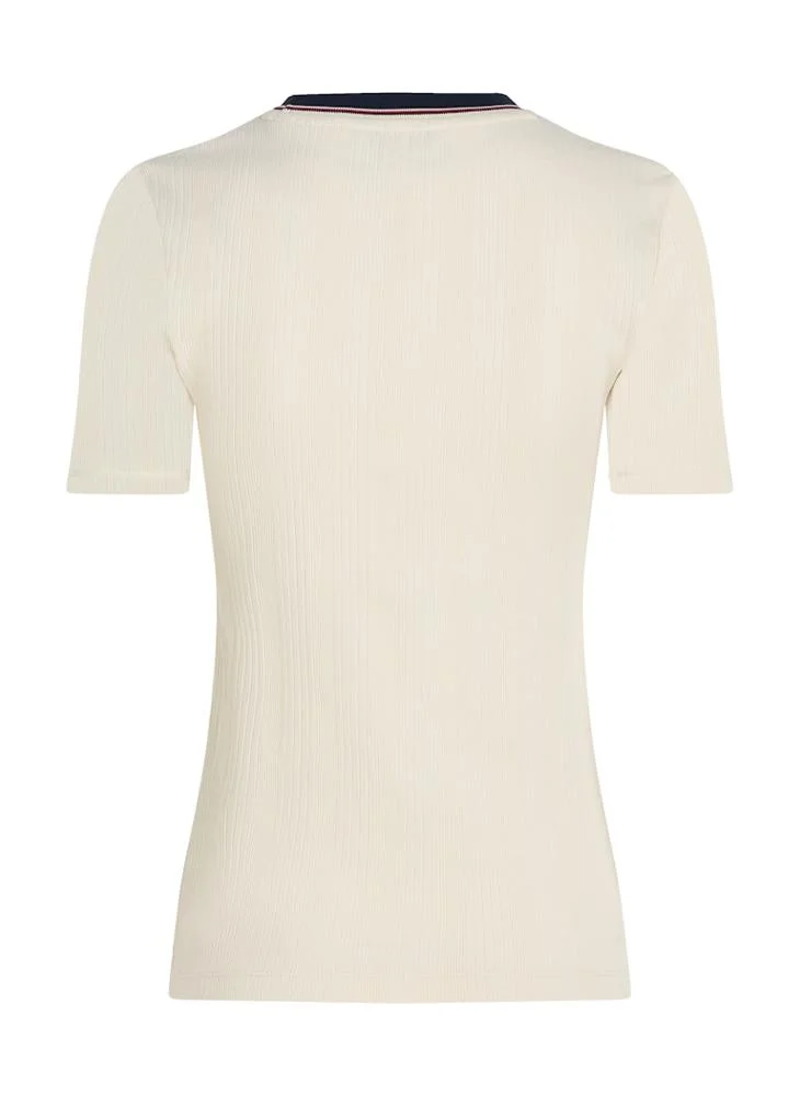 تومي هيلفيغر Crew Neck Graphic T-Shirt