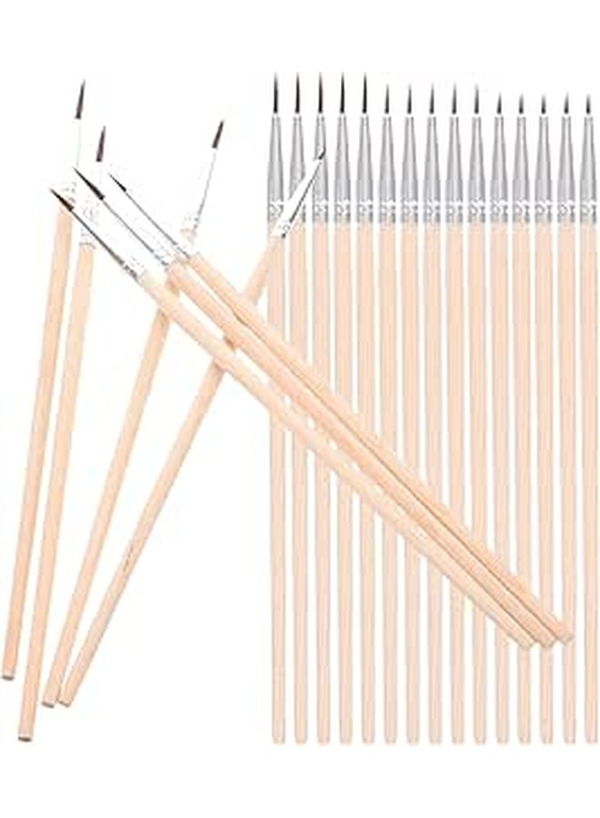 60 Piece Nylon Hair Watercolor Paintbrush Set Fine Detail Brushes With Wooden Handles For Artists - Image 1