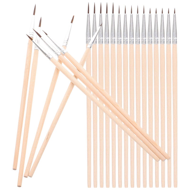 60 Piece Nylon Hair Watercolor Paintbrush Set Fine Detail Brushes With Wooden Handles For Artists - Image 2