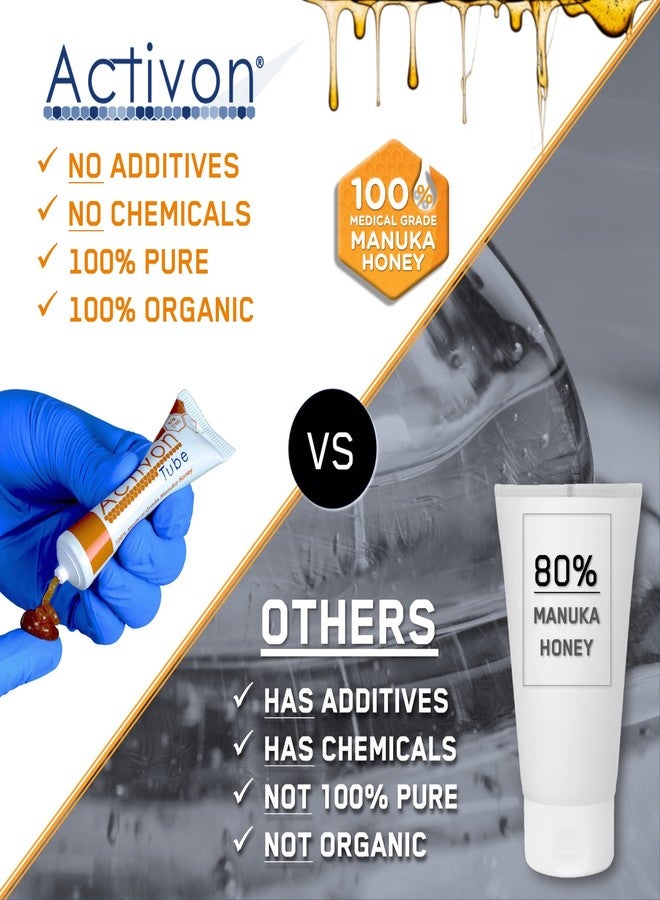 Activon Medical Grade 100% Manuka Honey Gel Tube Natural Healing of Wounds 3 Pack - Image 4
