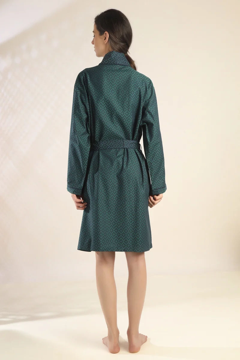 After Dark Ron, Green-Blue Duo Toned Robe