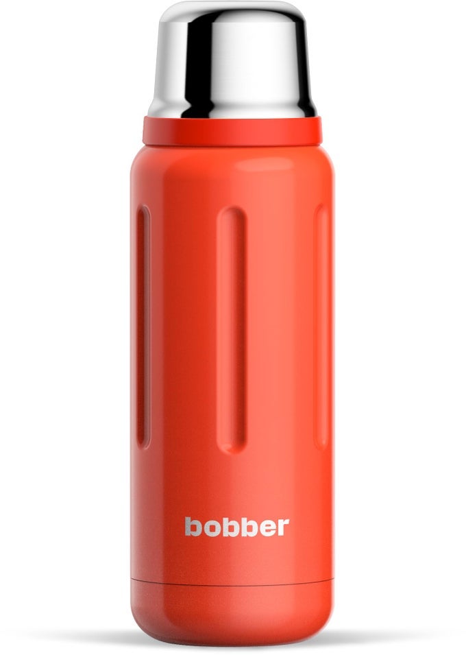 26 OZ STAINLESS STEEL HEAVY DUTY THERMOS FOR HOT AND COLD DRINKS DISHWASHER SAFE INSULATED WATER BOTTLE WITH CUP LID KEEPS HOT FOR 36 HOURS LEAKPROOF RUGGED THERMOS WITH SCREW LID RED