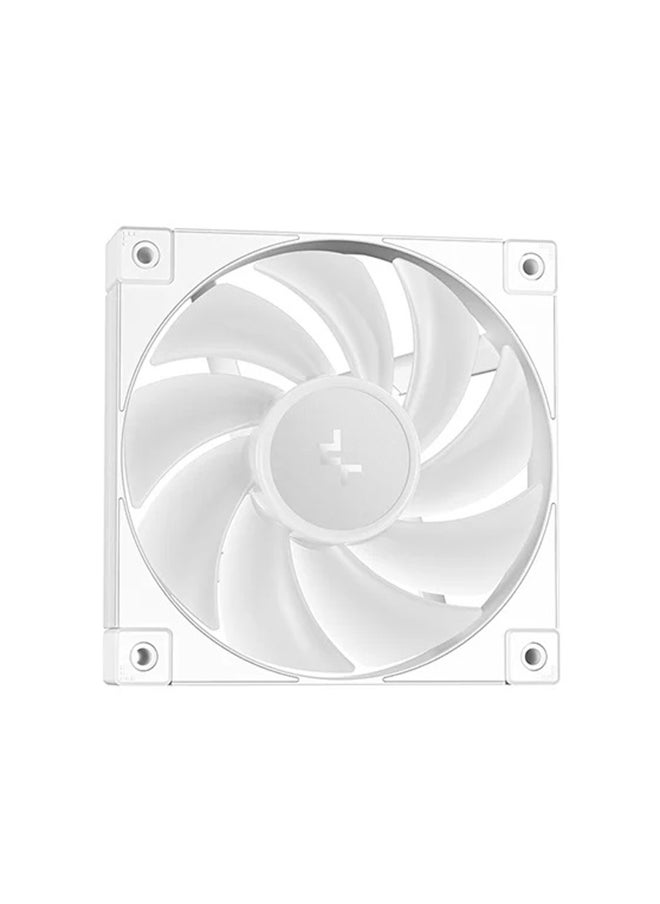 DEEPCOOL - LT240 ARGB Liquid CPU Cooler, 240mm Radiator, 2*FD12 Fans, 600-2400 RPM Fan Speed, 72.04 CFM Airflow, 3400 RPM±10% Pump Speed, ARGB LED Lights, Hydro Bearing, R-LT240-WHAMNC-G-1 - Image 1