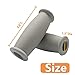 MESINURS Crutch Solid Hand Grip Replacement Cane Crutch Handgrips 2 Pcs Gray - Image 4