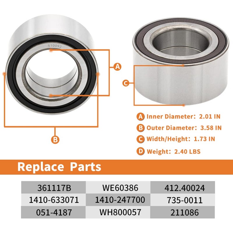 SimpliAuto Front Wheel Hub Bearing Replacement for Honda CRV 2007-2011 / Acura RDX 2007-2012 [510092] - Image 3