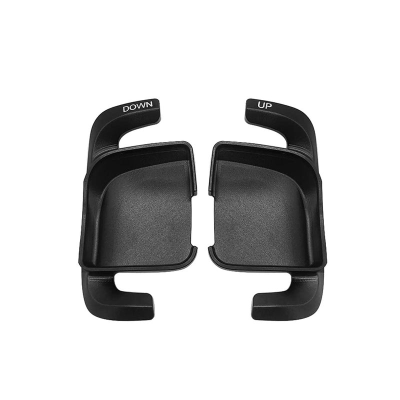 Silver Aluminum Steering Wheel Paddle Shifter Extension Covers Sporty Interior Accessories - Image 2