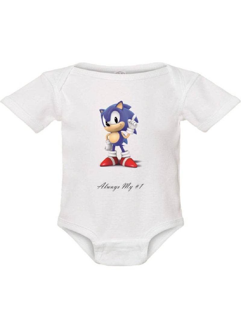 Pikkaboo Sonic Baby Bodysuit Onesie, 12-18 months - Image 1