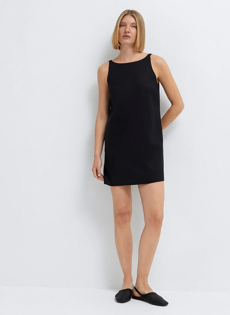 مافي Black Short Dress