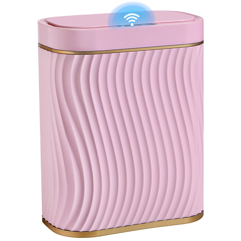 Ogikey Bathroom Small Trash Can with Automatic Touchless Lid, 2.6 Gallon Smart Garbage Can Narrow Waterproof Trash Bin for Bedroom, Office, Living Room - Image 1