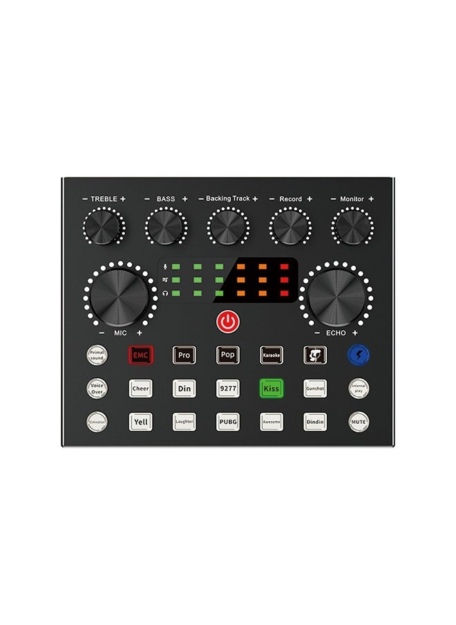 Generic V8S Podcast Recording Equipment with Voice changer,Podcast Mixer,Sound Card,DJ Audio Mixer Interface for PC Game Live Streaming or Podcast  - Image 1