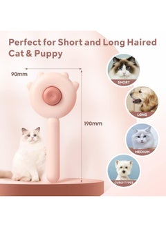 Meetion Cat Dog Brush, Cat Grooming Brush for Short Long Hair, Cute Brush for Removing Dead and Excess Hair, Will Not Scratch On Cat Dog  - Image 4