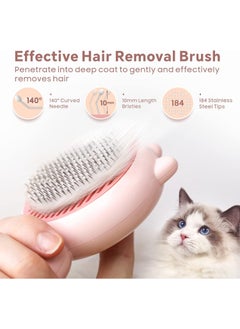 Meetion Cat Dog Brush, Cat Grooming Brush for Short Long Hair, Cute Brush for Removing Dead and Excess Hair, Will Not Scratch On Cat Dog  - Image 3