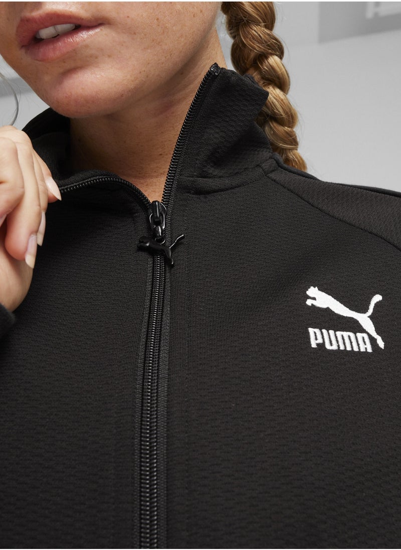 PUMA T7 Womens Black Track Jacket  - Image 2
