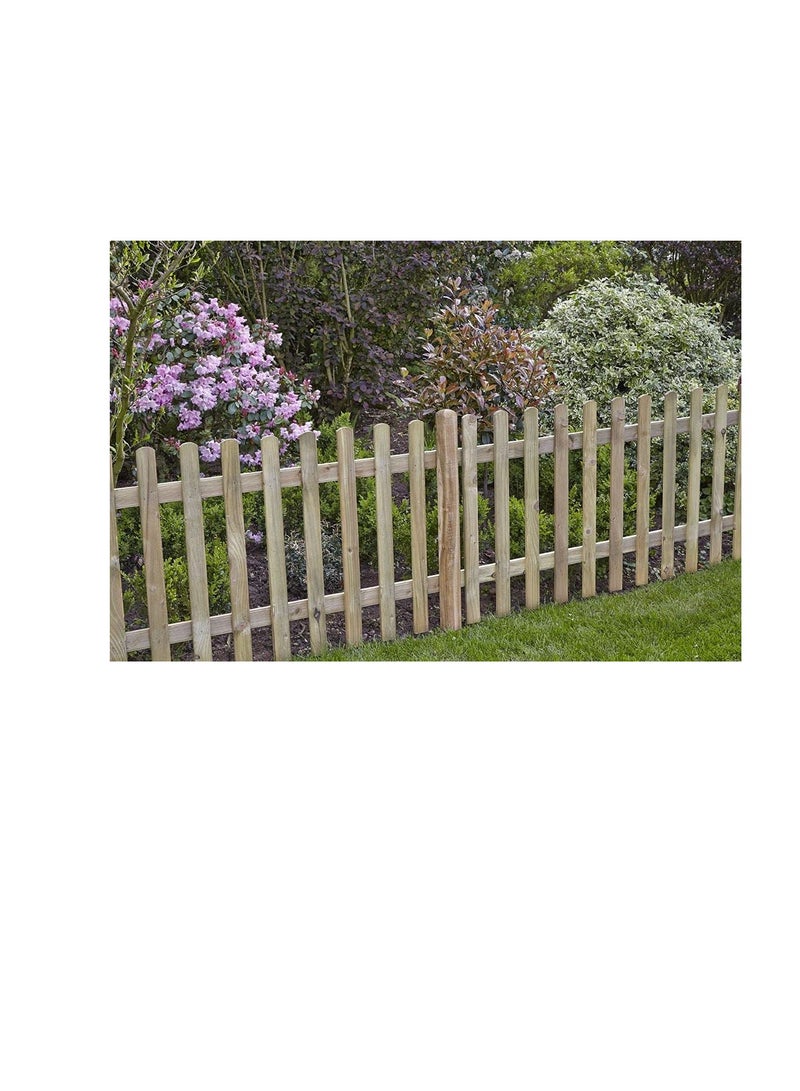 Generic Garden fence wooden pickets (50cmx100cm, Beige)  - Image 3