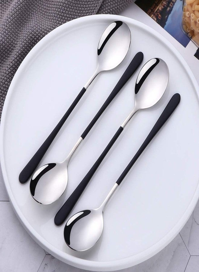 HomeAra Stainless Steel Soup Spoon Set - Elegant Cutlery Set for Soup, Dinner, and Kitchen - Premium Flatware Tableware for Home Dining - Image 3