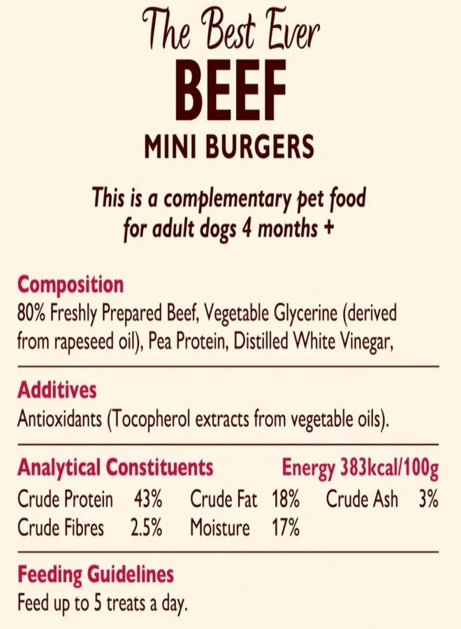 Lily's Kitchen LILYS KITCHEN Mini Beef Burgers For Dogs, 70 GR - Image 2