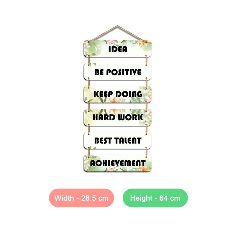 Kaameri Bazaar عناصر زخرفية معلقة من الخشب - تمثال معلق لفكرة لتزيين غرفة المعيشة وغرفة النوم ومكتب العمل - Image 2