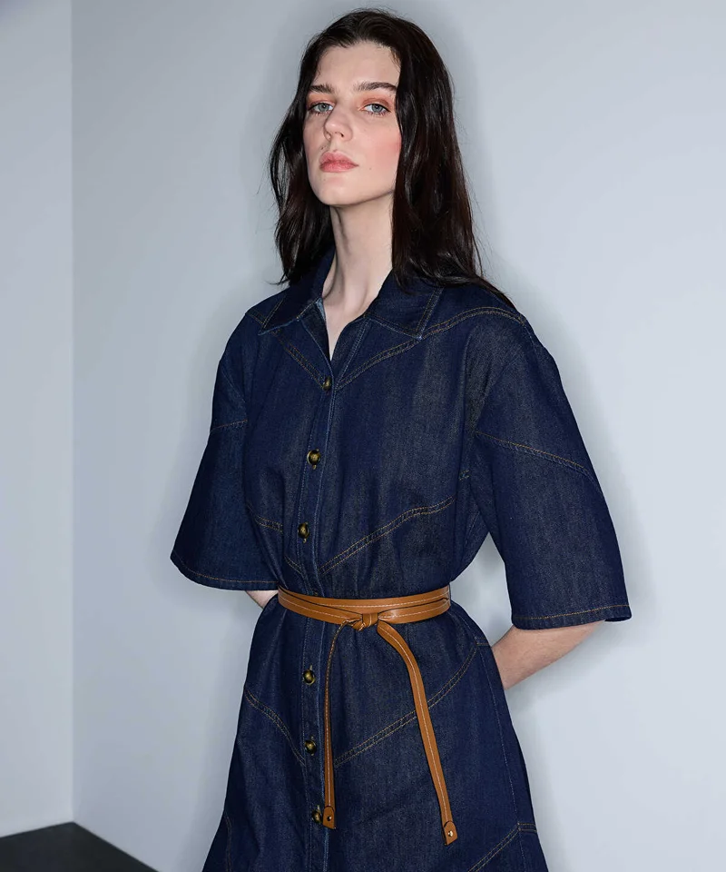 Ipekyol Belted Denim Dress