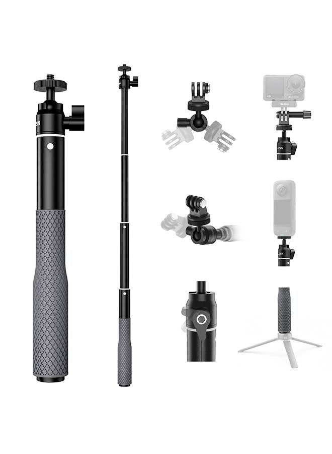 TELESIN TELESIN 360° Waterproof Selfie Stick 25.75" w Hand Strap Underwater Dive Diving Extension Stick Pole Monopod for GoPro Max 12 11 10 9 8 7 Insta360 X3 GO3 Ace Pro DJI Action 4 Osmo Pocket 3 Accessories - Image 1
