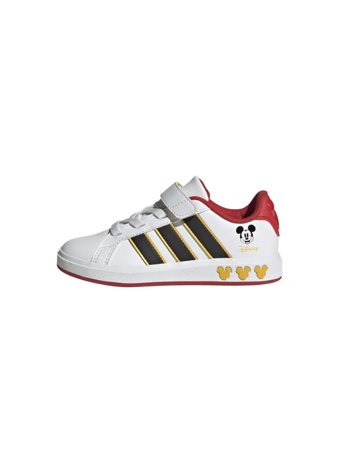 Adidas Adidas Grand Court Mickey El K U White Sportswear Shoes For Kids