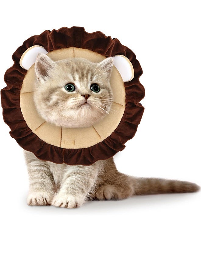 S - Soft Cat Cone Puppy Dog Recovery Collar Comfortable Pet Neck Lightweight Adjustable Protective Cone for Cat Kitten Prevent Licking Wounds - Image 1