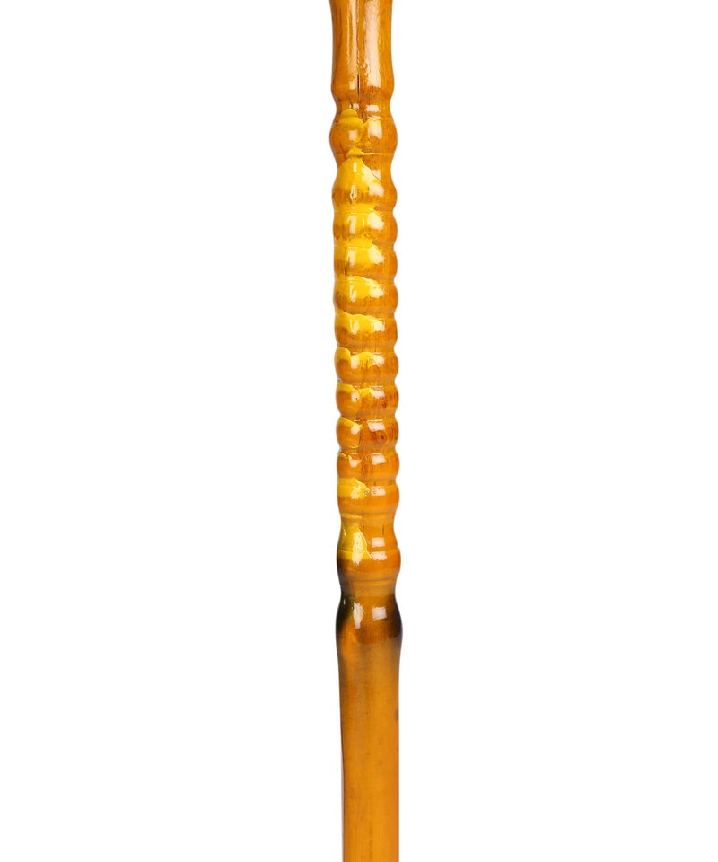 iwalk; Changing Lives iWalk Walking Stick for Old People, Adult Men/Women & Physically Challenged Made of Light Weight Imported Wooden Body (Dragon Head Red) - Image 2