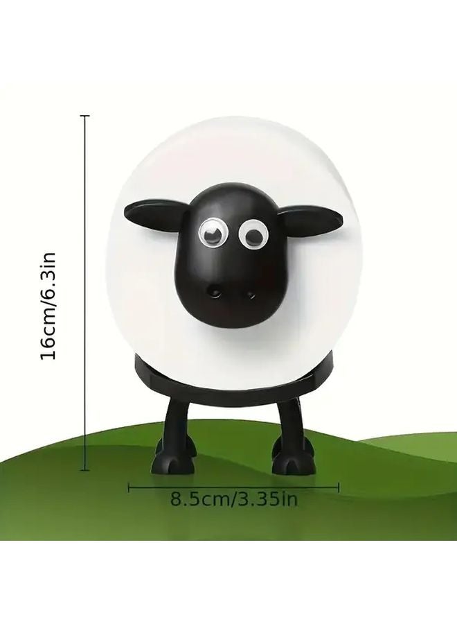 Black Sheep Toilet Paper Holder Set 2pcs Self Dispensing Bathroom Tissue Roll Storage - Image 4