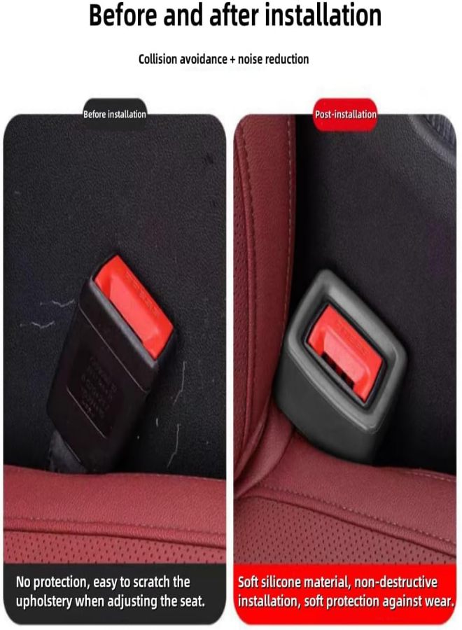 2-Pack silicone seat belt buckle holder - Image 5