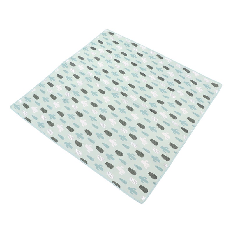 Large Padded Play Mat Waterproof Foldable Green Cactus Crawling Soft Baby Play Mat for Newborn - Image 4