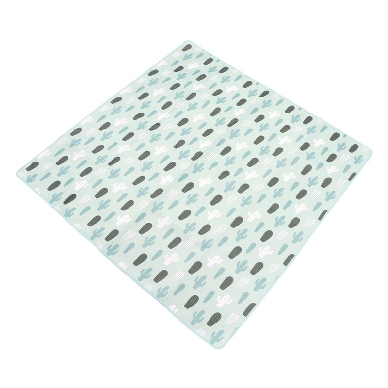 Large Padded Play Mat Waterproof Foldable Green Cactus Crawling Soft Baby Play Mat for Newborn - Image 5