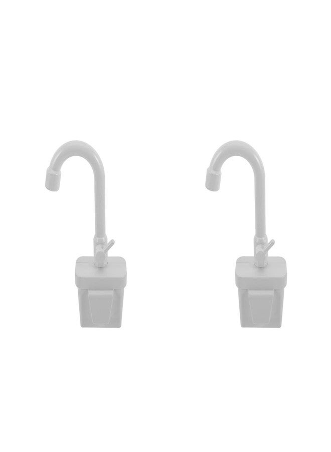 ERINGOGO 2Pcs Kitchen Sink Faucet Kids Toy Replacement for Pretend Play Sinks with Running Water Faucet Toy Dishwasher Toys Play Kitchen Accessories Grey - Image 1
