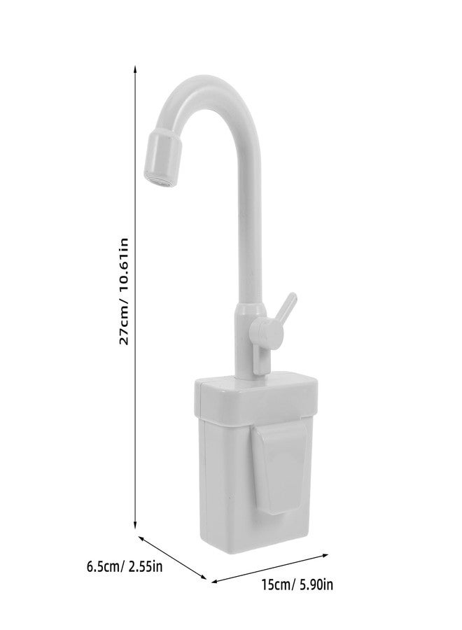 ERINGOGO 2Pcs Kitchen Sink Faucet Kids Toy Replacement for Pretend Play Sinks with Running Water Faucet Toy Dishwasher Toys Play Kitchen Accessories Grey - Image 2