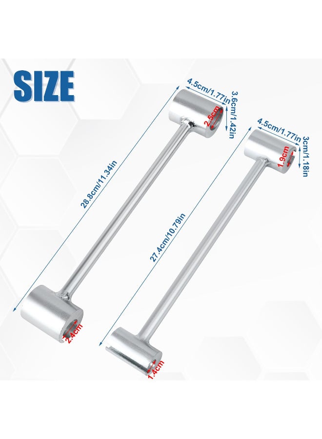 HI-FINE 2pcs Hinges Gap Adjusting Wrench, 0.55-0.98in Door Hinge Repair Tool Door Hinge Adjustment Hinge Bender Hinge Wrench for Commercial Standard Gauge Heavy Duty Door Fire Clean Room Security Door - Image 3
