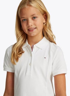 TOMMY HILFIGER Kids Pleated Polo Ss Dress  - Image 3