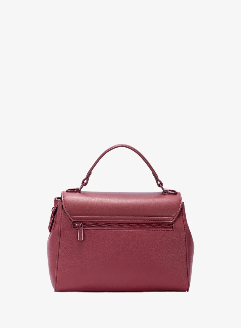 David Jones Windsor Wine David Jones formal Clutch Bag for women- The new luxury hex bag with flap- Leather formal Handbag for every occassions- Hand-carried purse model cm7125-2 for Women | Best Price UAE