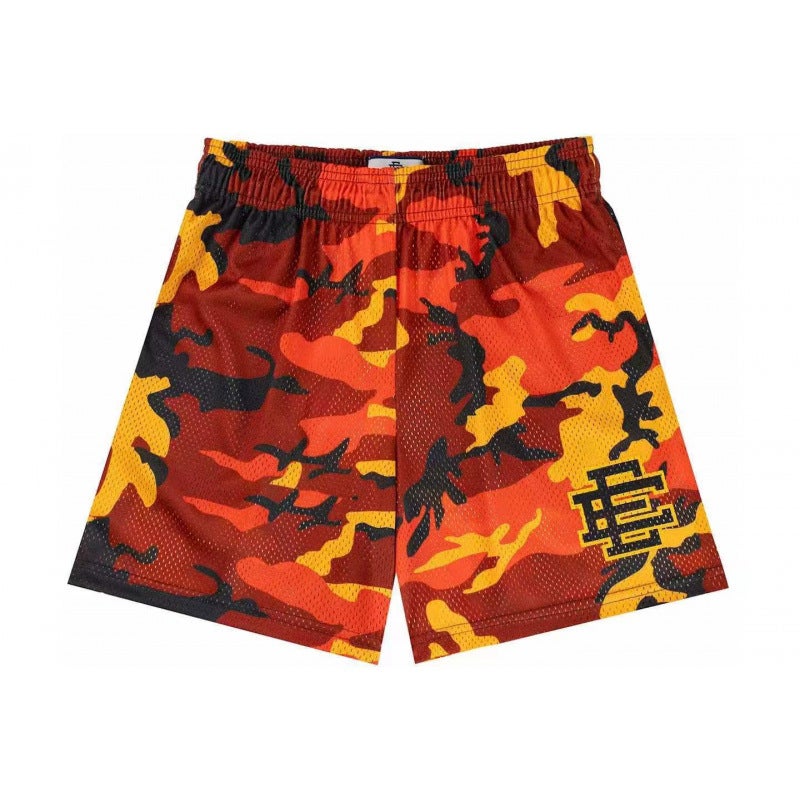 Casual Shorts, Five-Point Shorts, Mesh Sports Shorts For Men, Fitness, Muscle Training, Running, Trendy Brand, Quick-Drying - Image 1