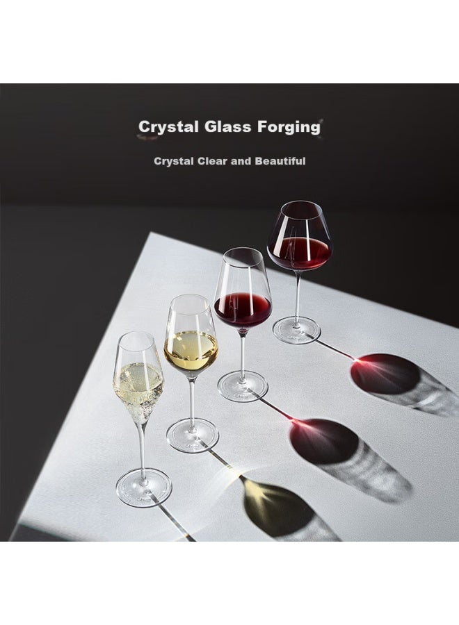 Cheer Wine Gl, Home Use Stemware, German Imported Bordeaux Wine Gl, Lead-free Crystal Wine Gl, Set Of 2 - Image 2