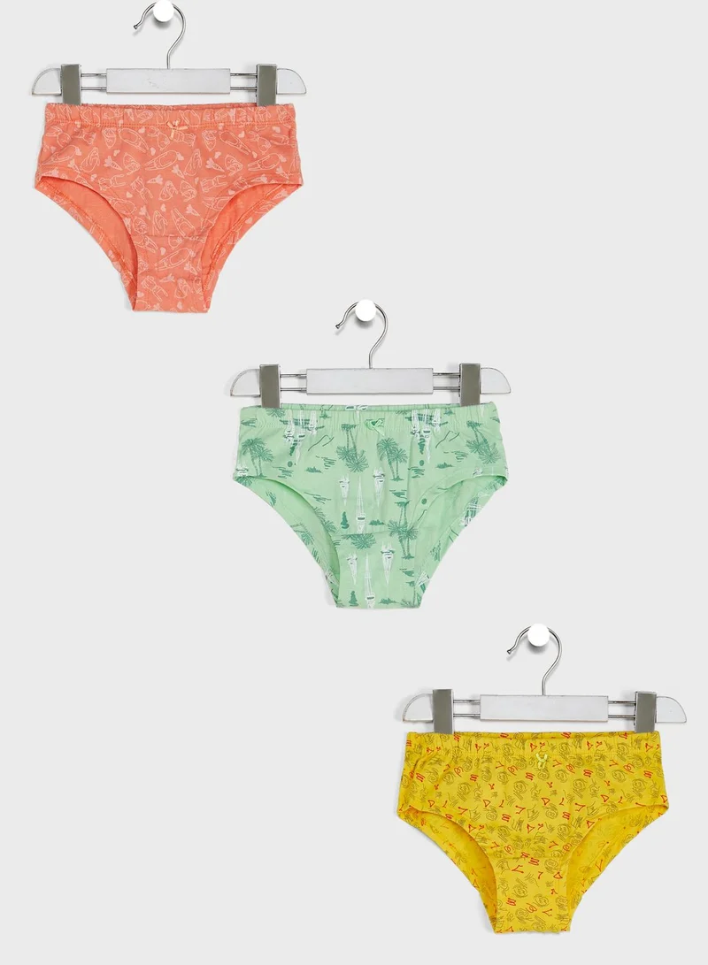 Pinata Girls 3 pack printed Hipsters