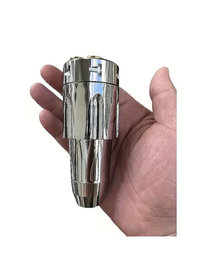 Universal Silvery Car Shift Knob Gear Shift Head For Manual And Automatic Transmissions Ergonomic Design Enhanced Driving Experience - Image 2