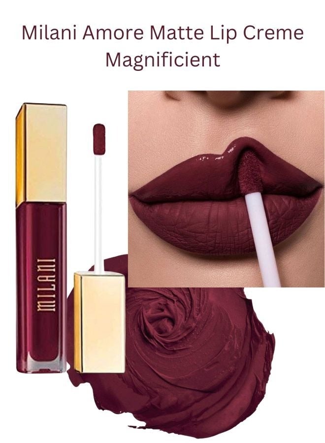 Milani Amore Matte Lip Crème, Shade Magnificient-42, 6g - Long-Lasting, Full Coverage Matte Liquid Lipstick - Image 2