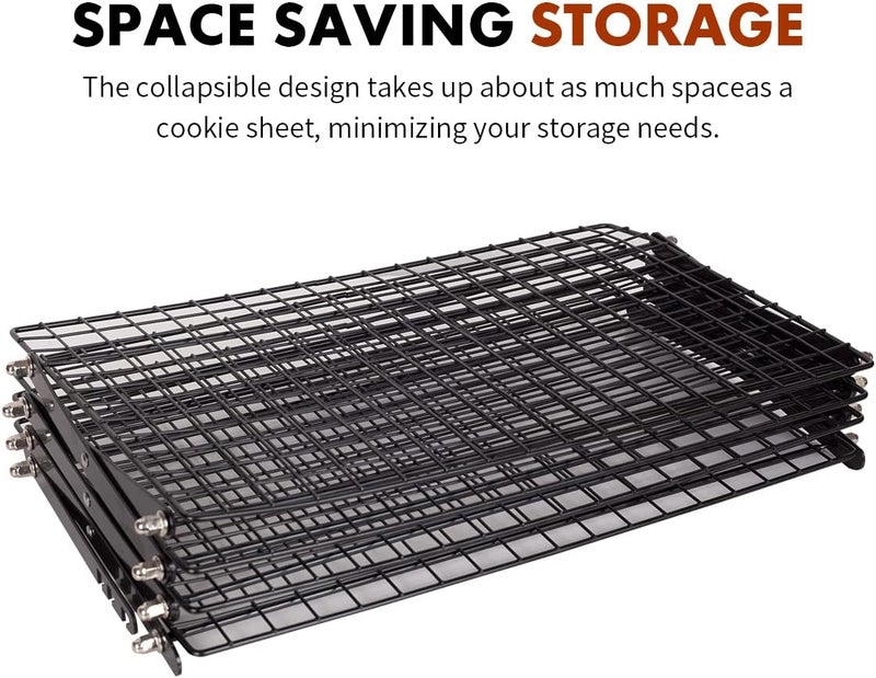 Power King Upgraded Collapsible 4-Tier Cooling Rack, Adjustable Stackable Non-Stick Wire Rack for Baking, Roasting, Drying, Cookies, Cakes, Muffins, Space-Saving, Gifts for Baking Enthusiasts - Image 5