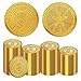 Byhoo 100 PCS Metal Gold CoinsDND Pirate CoinsStress Relief Toolwith Velvet Drawstring Pouch for Board GamesRole PlayingTreasure HuntsPirate Adventure Themed Play Favor - Image 2