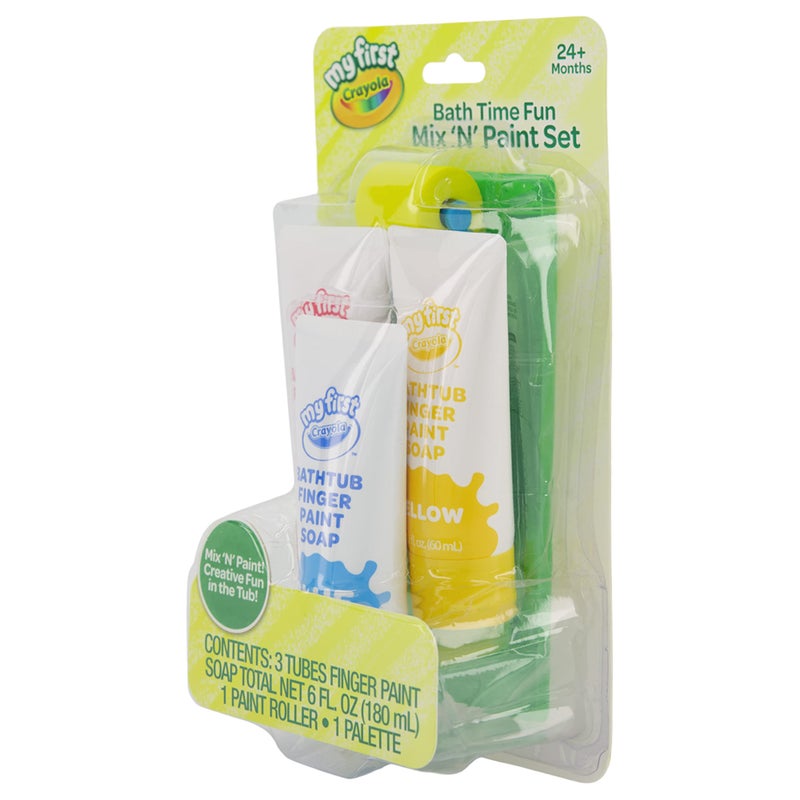 Crayola Bath Tub Brush & Finger Paint Soap Set - Image 2