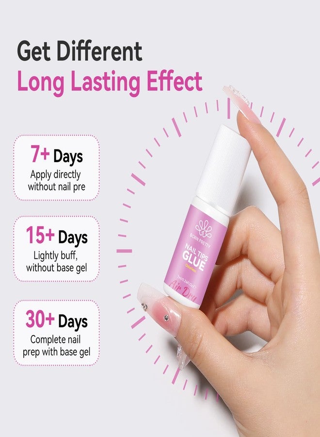BORN PRETTY Nail Tips Glue for Press On Nails, Quick Drying Strong Adhesive for Press On Nails & Fake Nails, Long Lasting Extension Glue for Broken Nail Repair, No U V Light Needed Bonding Gel 7ML - Image 5