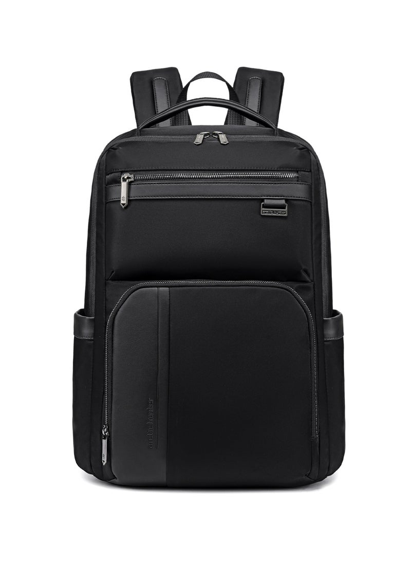 أركتيك هانتر حقيبة ظهر Arctic Hunter المصنوعة من النايلون للكمبيوتر المحمول للرجال والنساء، مزودة بخمسة جيوب بسحاب، سعة 20 لترًا، وجيب للكمبيوتر المحمول مقاس 15.6 بوصة، ومضادة للصدمات، ومضادة للماء، ومضادة للسرقة، ومناسبة للسفر والمكتب والتنقل - Image 1