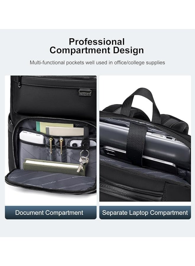 Arctic Hunter Nylon Laptop Backpack for Men Women 5 Zipper Compartments 20L 15.6" Laptop Pocket Shockproof Water-repellent Anti-theft Organizers for Travel Office Commuting - Image 5