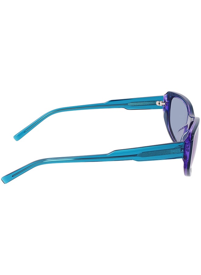 DKNY FULL RIM ACETATE DKNY SUN DK553S 5517 (425) LAYERED BLUEBERRY - Image 5