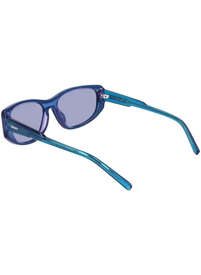 DKNY FULL RIM ACETATE DKNY SUN DK553S 5517 (425) LAYERED BLUEBERRY - Image 2